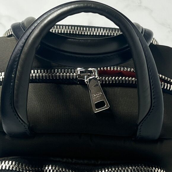 💛SOLD🖤 $1550 Prada Tessuto Top Handle Cargo Nylon Bag Olive Satchel 1BB061 - Picture 2 of 7